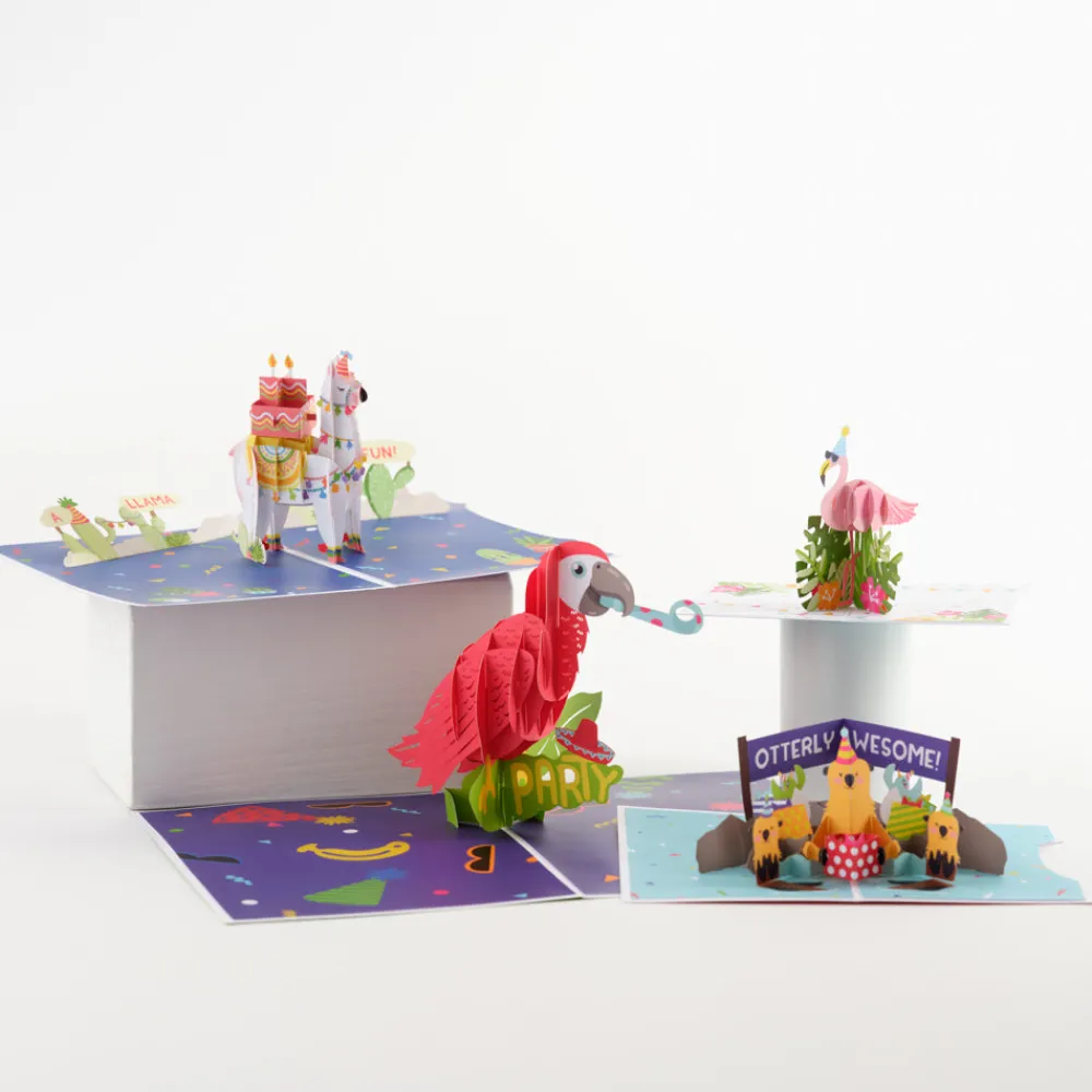 Lovepop Birthday|Birthday Party Animals 4-in-1 Nesting Card