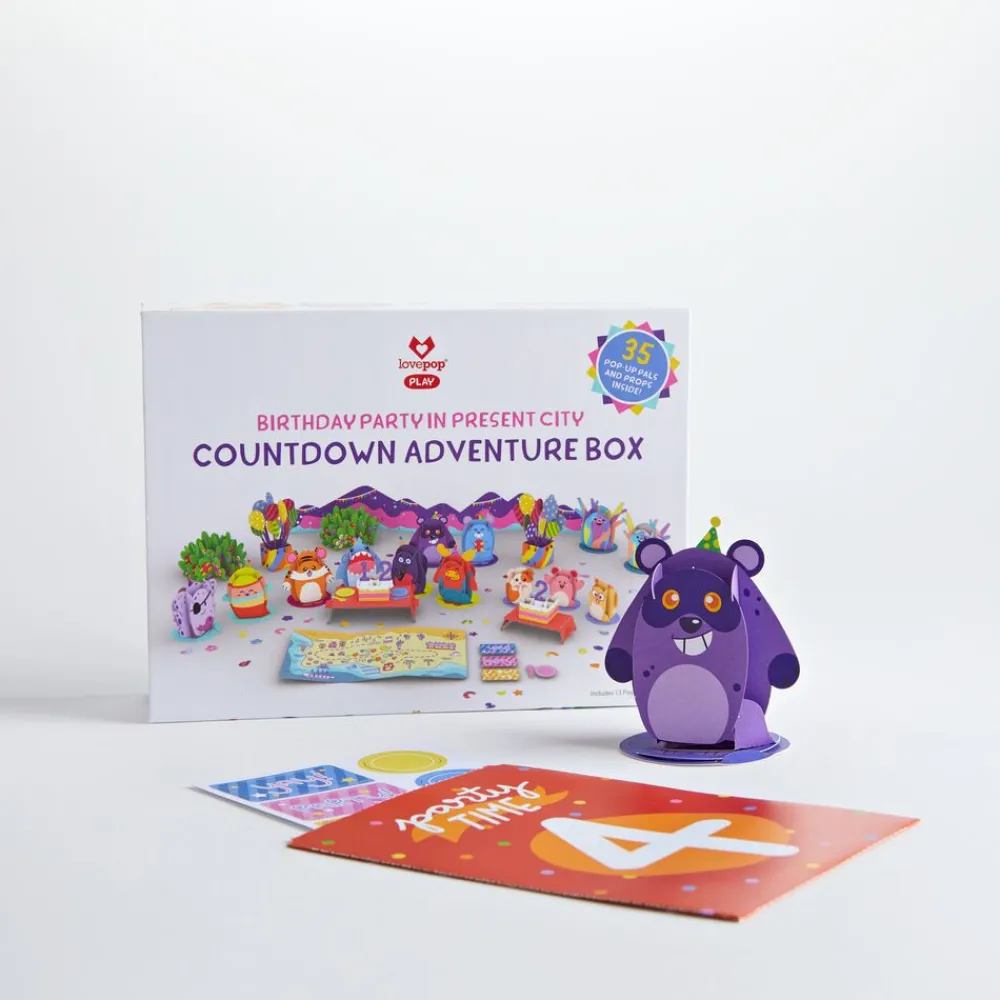 Lovepop Advent Calendars|Birthday|Birthday Party in Present City Countdown Adventure Box