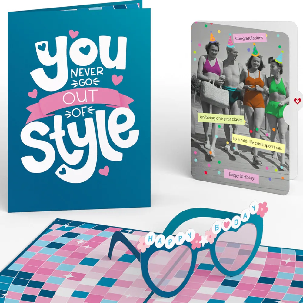 Lovepop Birthday|Birthday Style Pop-Up Card and Sentiment Set for Any Woman
