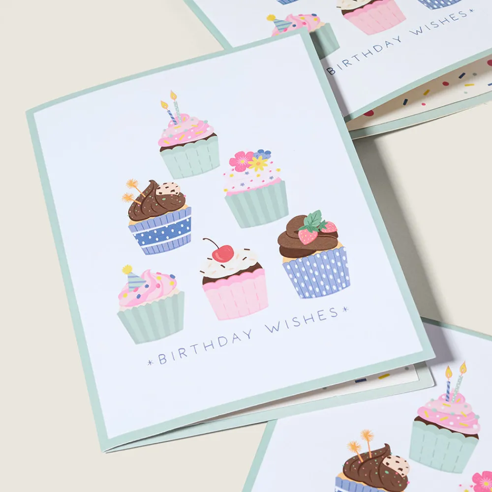 Lovepop Plushpop|Birthday|Birthday Wishes' Cupcake Cat Plushpop Card