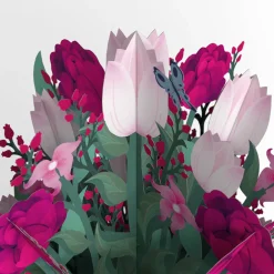 Lovepop Pop-Up Bouquets|Card & Gift Bundles|Blessing to Have a Mom Like You Hummingbird Suncatcher Card & Bouquet Bundle