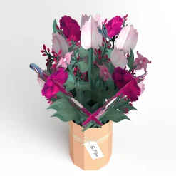 Lovepop Pop-Up Bouquets|Card & Gift Bundles|Blessing to Have a Mom Like You Hummingbird Suncatcher Card & Bouquet Bundle