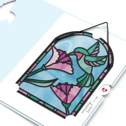 Lovepop Pop-Up Bouquets|Card & Gift Bundles|Blessing to Have a Mom Like You Hummingbird Suncatcher Card & Bouquet Bundle