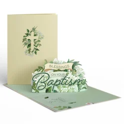 Lovepop Baby|Religious|Blessings on Your Baptism Pop-Up Card