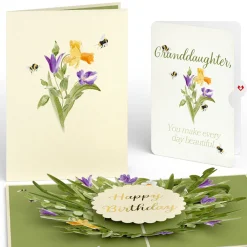 Lovepop Birthday|Bloom Birthday Pop-Up Card and Sentiment Set for Granddaughter