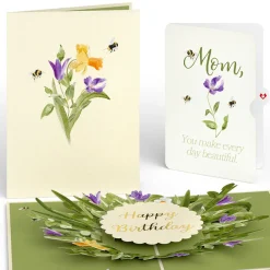 Lovepop Birthday|Mom|Bloom Birthday Pop-Up Card and Sentiment Set for Mom