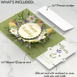 Lovepop Birthday|Mom|Bloom Birthday Pop-Up Card and Sentiment Set for Mom