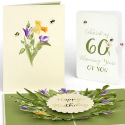 Lovepop Birthday|Bloom 60th Birthday Pop-Up Card and Sentiment Set