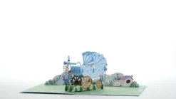 Lovepop Baby|Kids|Blue Baby Carriage Pop-Up Card
