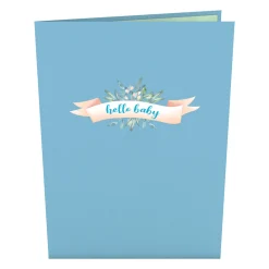 Lovepop Baby|Kids|Blue Baby Carriage Pop-Up Card