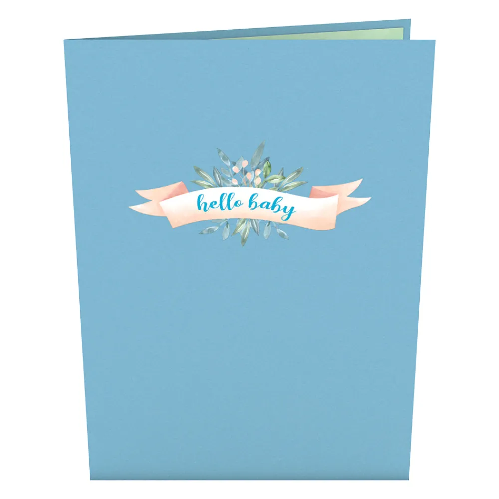 Lovepop Baby|Kids|Blue Baby Carriage Pop-Up Card