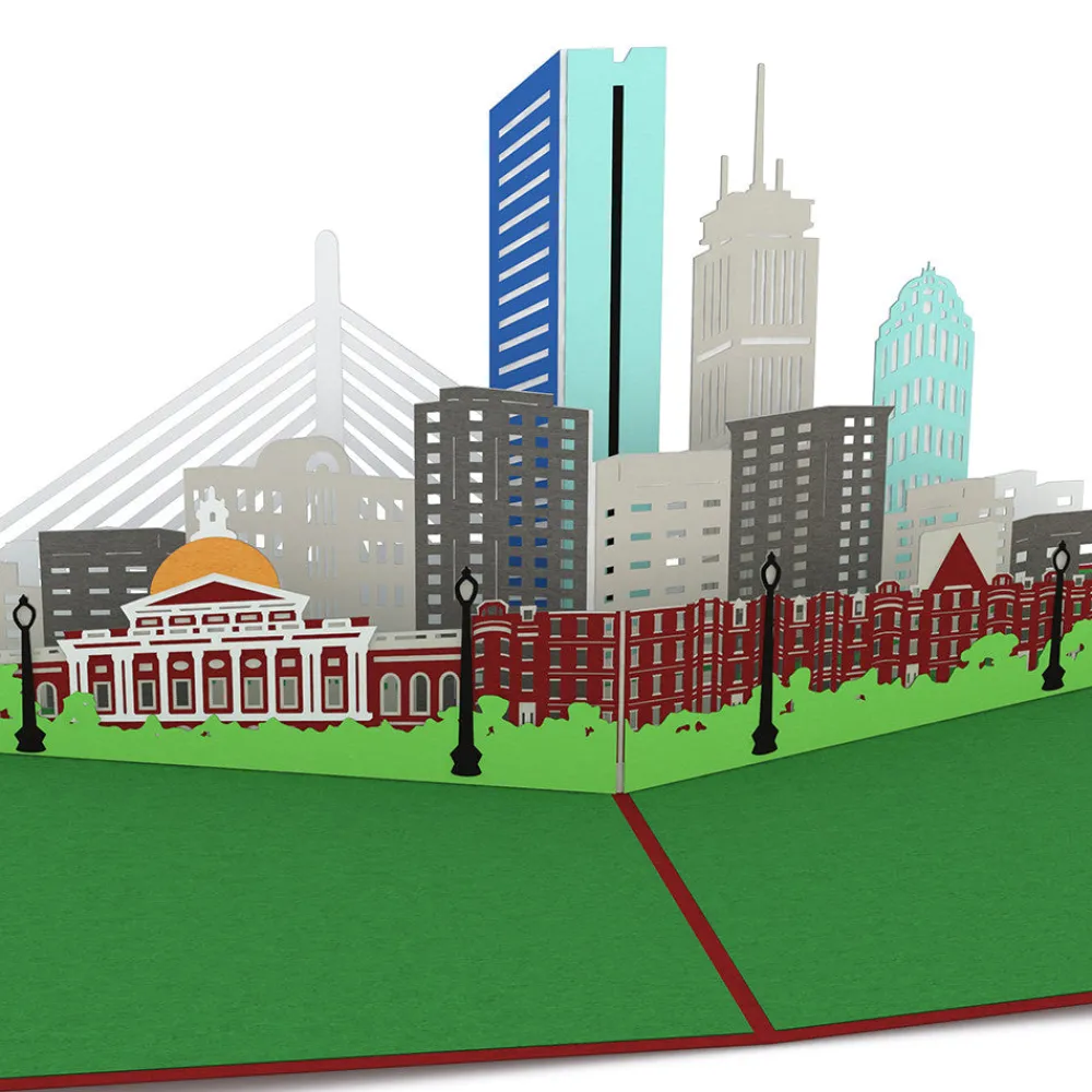 Lovepop Just Because|Boston Skyline Pop-Up Card