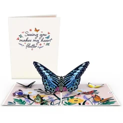 Lovepop Pop-Up Bouquets|Card & Gift Bundles|Brighter Days Ahead Butterfly Bundle