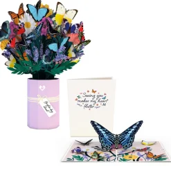 Lovepop Pop-Up Bouquets|Card & Gift Bundles|Brighter Days Ahead Butterfly Bundle