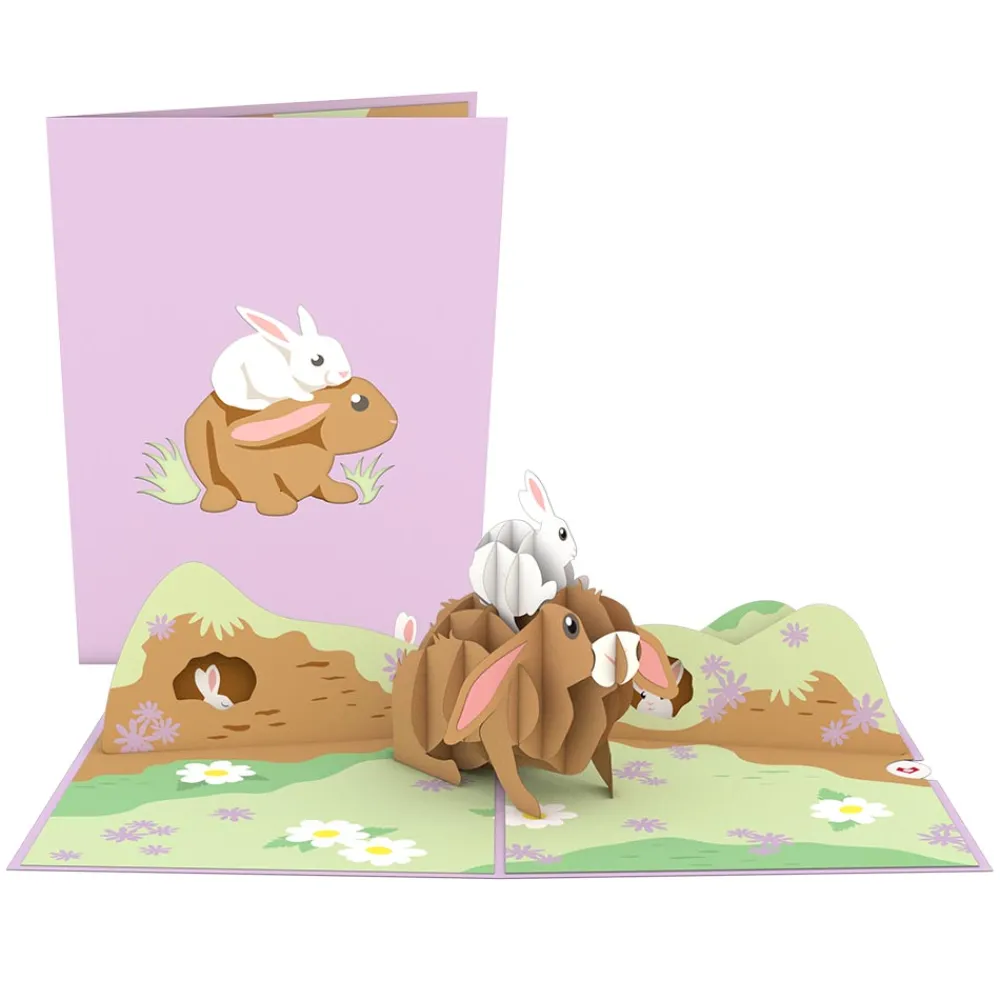 Lovepop Greeting Cards|Baby|Bunny Family Pop-Up Card