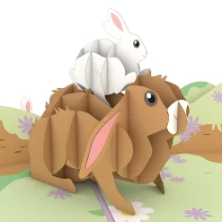 Lovepop Greeting Cards|Baby|Bunny Family Pop-Up Card