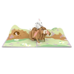 Lovepop Greeting Cards|Baby|Bunny Family Pop-Up Card