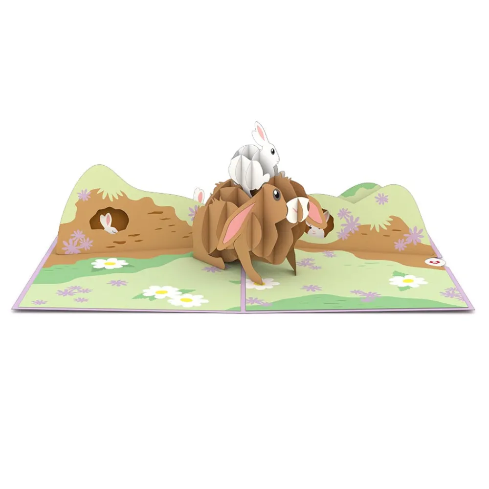 Lovepop Greeting Cards|Baby|Bunny Family Pop-Up Card