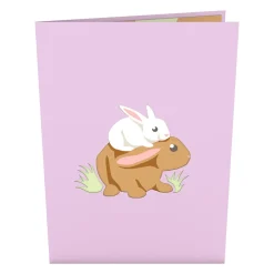 Lovepop Greeting Cards|Baby|Bunny Family Pop-Up Card