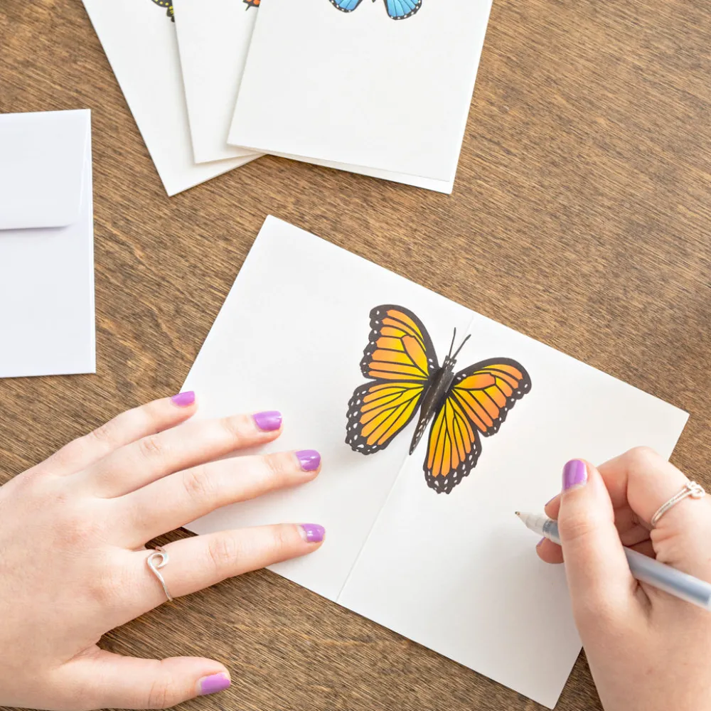 Lovepop Notecards|Get Well|Butterfly Notecards (Assorted 4-Pack)