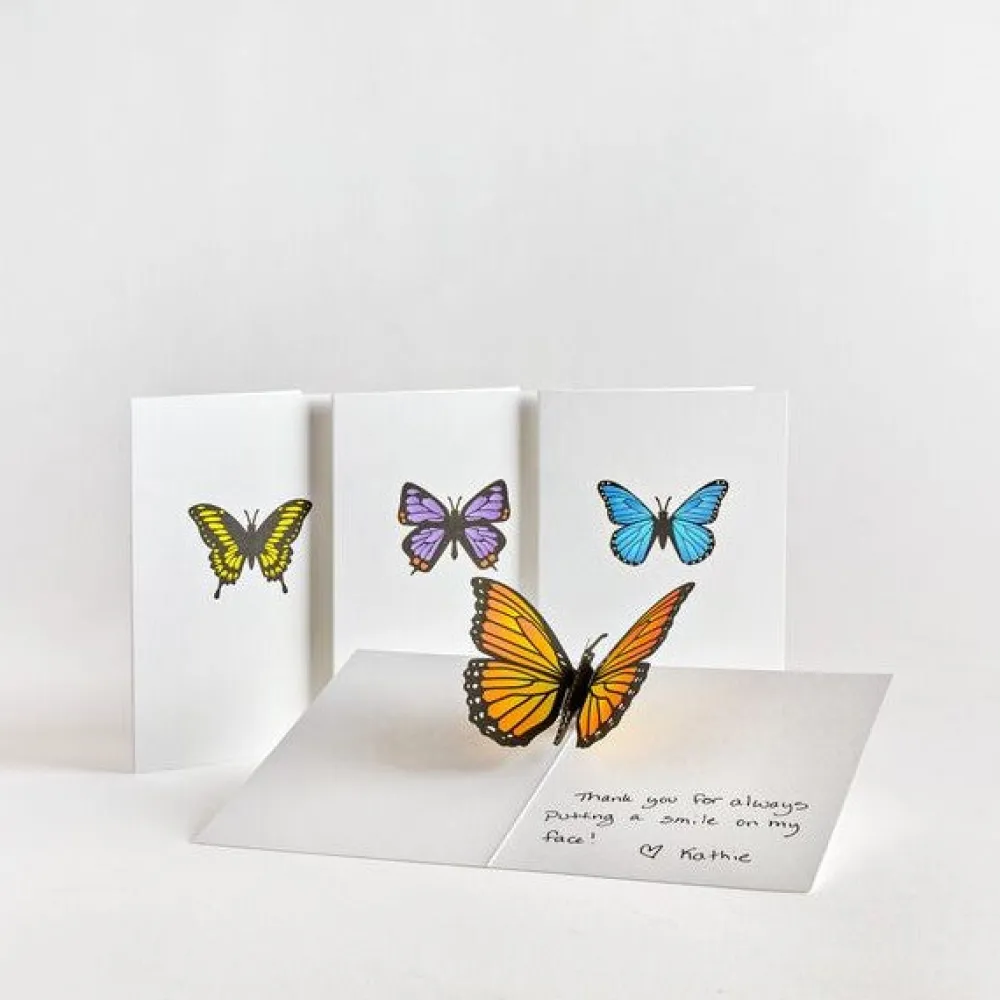 Lovepop Notecards|Get Well|Butterfly Notecards (Assorted 4-Pack)