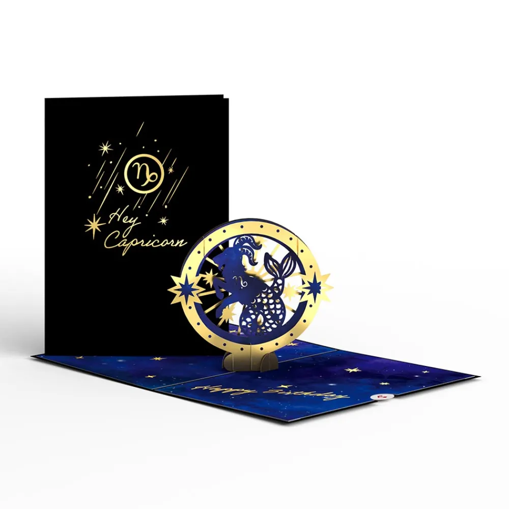 Lovepop Greeting Cards|Birthday|Capricorn Zodiac Birthday Pop-Up Card