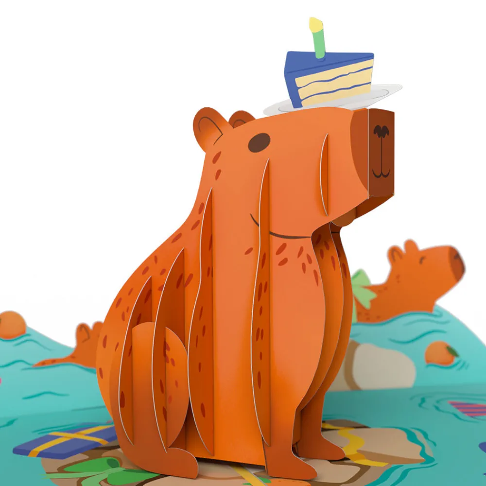 Lovepop Greeting Cards|Birthday|Capybara Birthday Pop-Up Card
