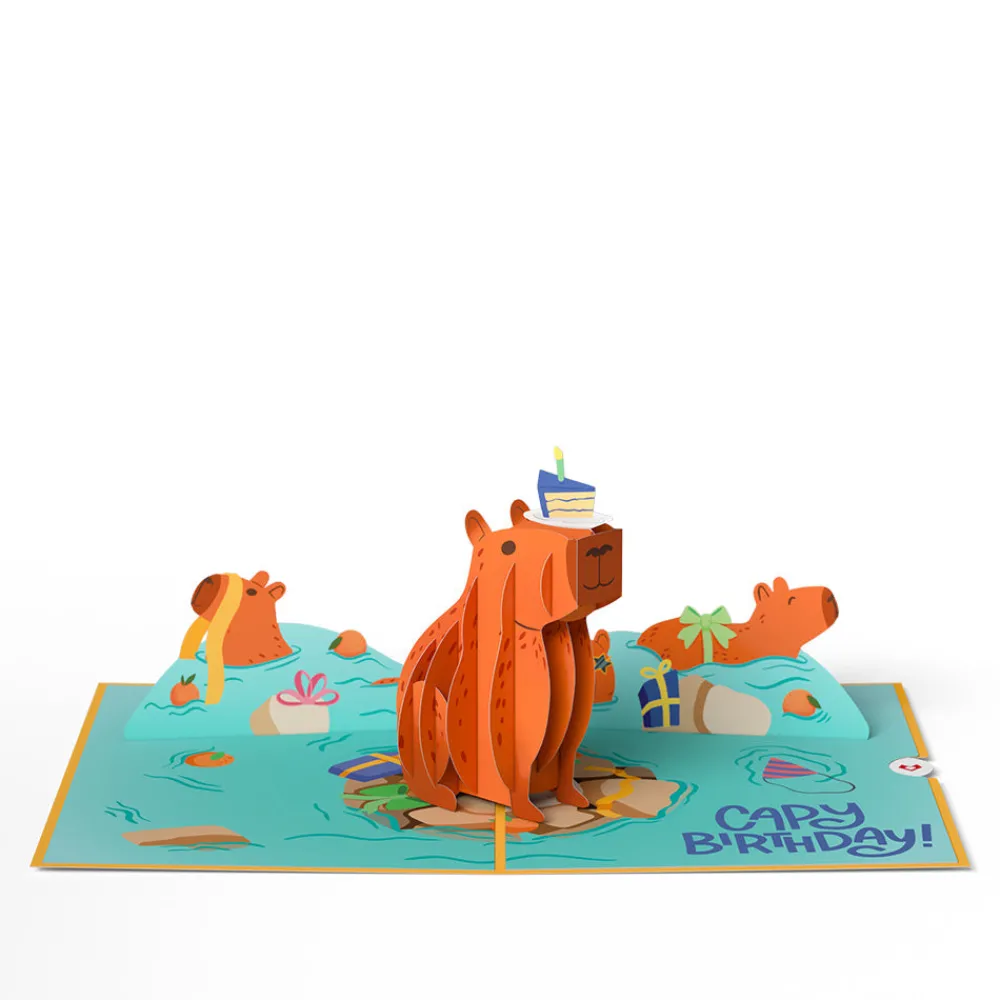 Lovepop Greeting Cards|Birthday|Capybara Birthday Pop-Up Card