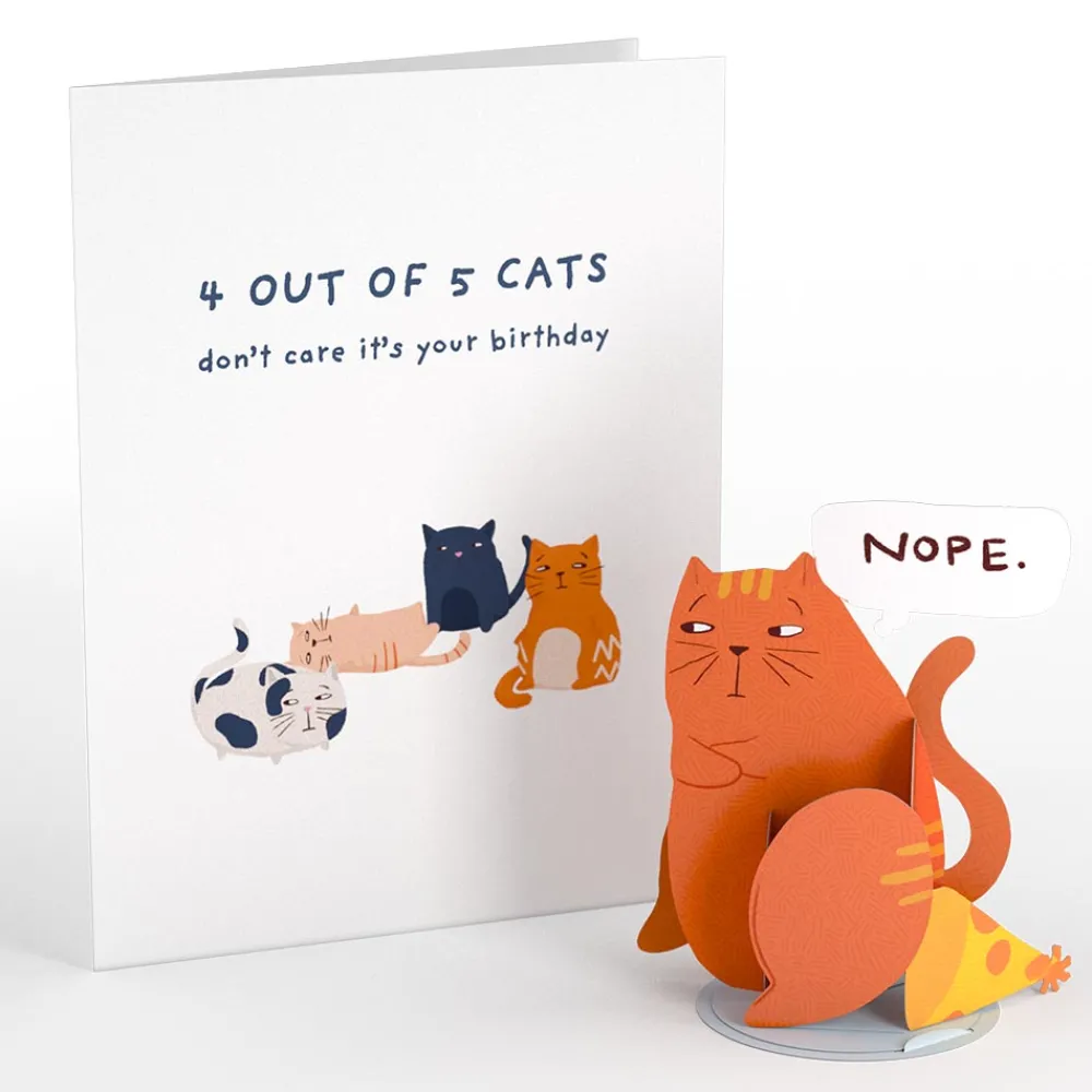 Lovepop Greeting Cards|Birthday|Cats Don't Care Birthday: PopPals™ Card