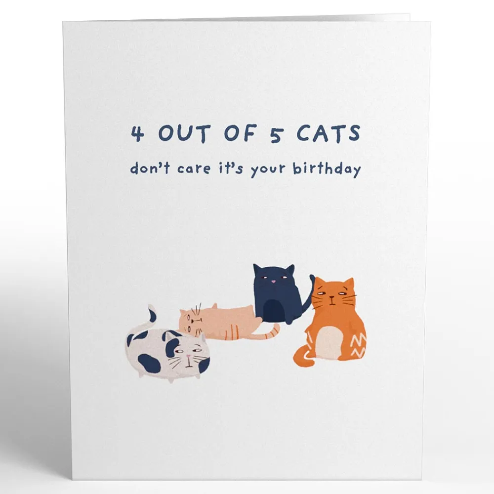 Lovepop Greeting Cards|Birthday|Cats Don't Care Birthday: PopPals™ Card