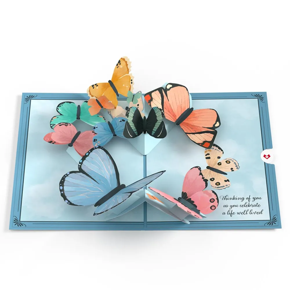 Lovepop Greeting Cards|Sympathy|Celebration of Life Sympathy Butterflies Pop-Up Card