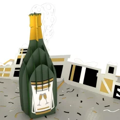 Lovepop Greeting Cards|Birthday|Champagne Celebration Pop-Up Card