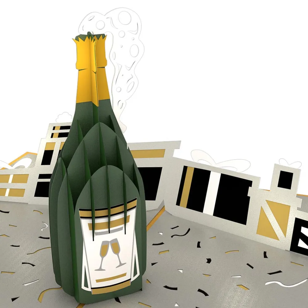 Lovepop Greeting Cards|Birthday|Champagne Celebration Pop-Up Card