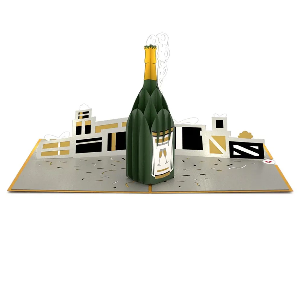 Lovepop Greeting Cards|Birthday|Champagne Celebration Pop-Up Card