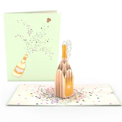 Lovepop Greeting Cards|Birthday|Champagne Pop Pop-Up Card