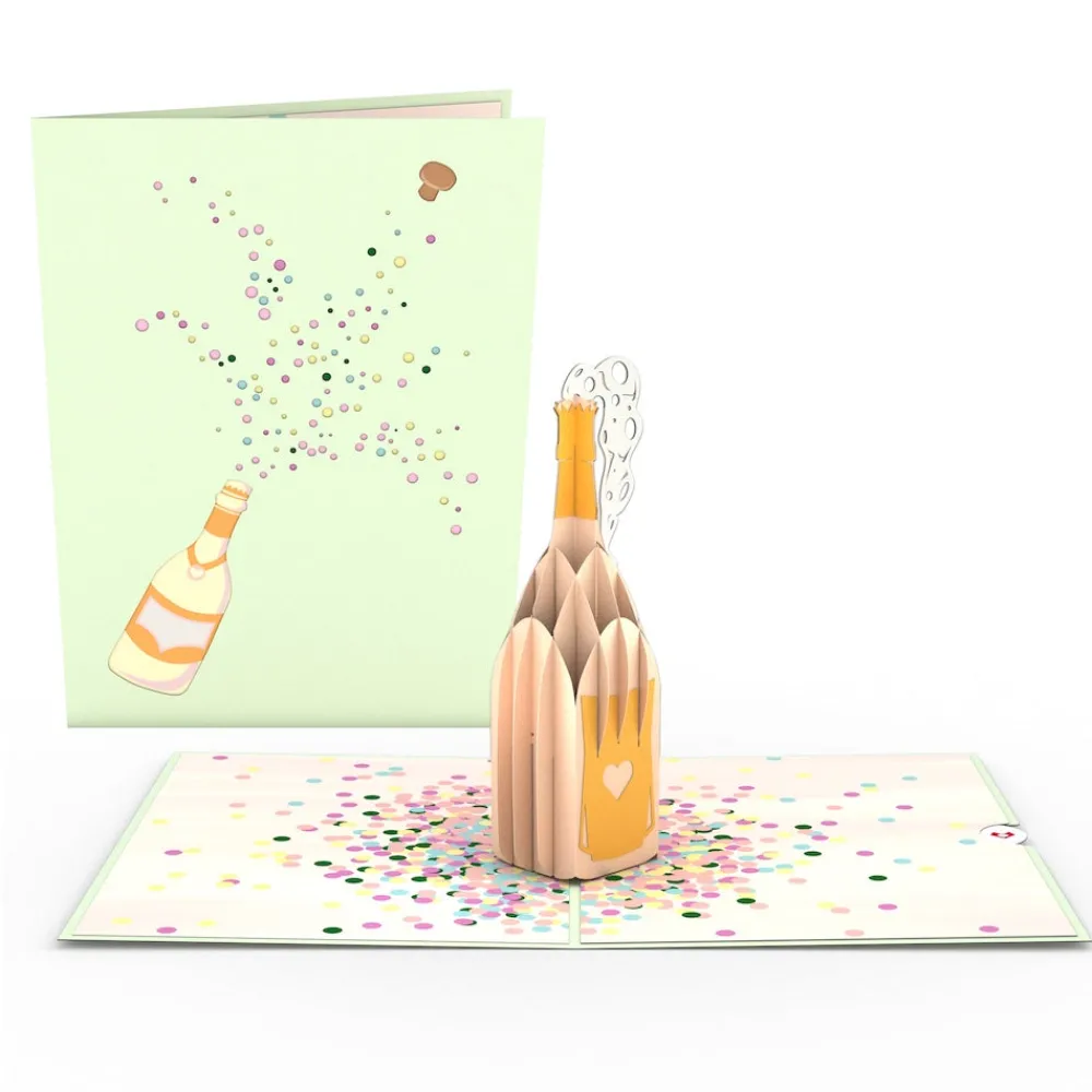 Lovepop Greeting Cards|Birthday|Champagne Pop Pop-Up Card