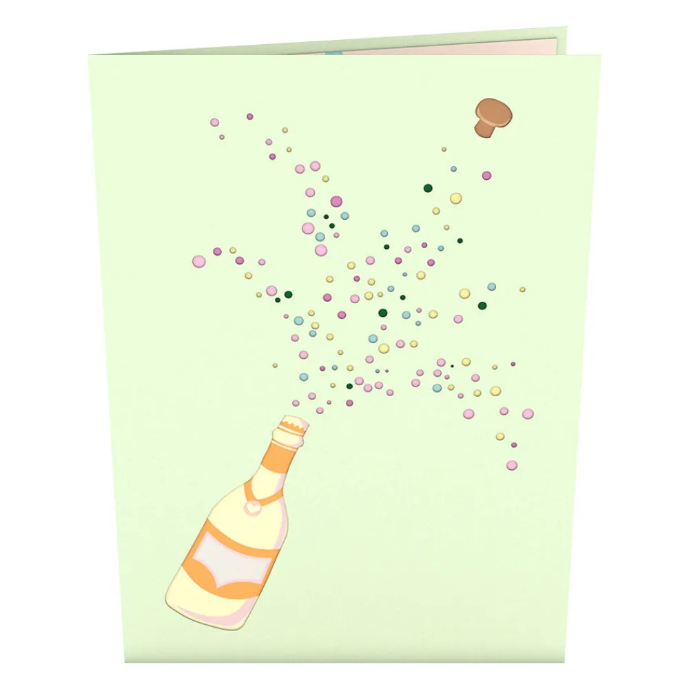 Lovepop Greeting Cards|Birthday|Champagne Pop Pop-Up Card