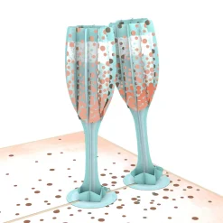 Lovepop Greeting Cards|Congratulations|Champagne Toast Pop-Up Card