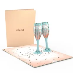 Lovepop Greeting Cards|Congratulations|Champagne Toast Pop-Up Card