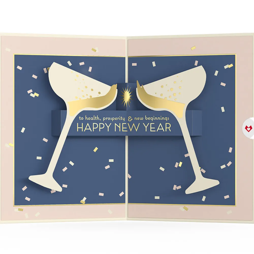 Lovepop Greeting Cards|New Year 1/1|Cheers Happy New Year Pop-Up Card