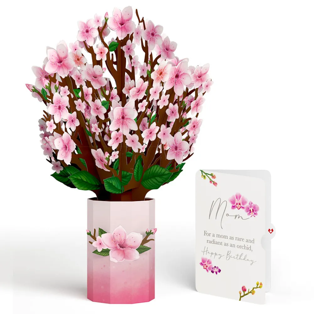 Lovepop Mom|Her|Cherry Blossom Birthday Bouquet and Sentiment Set for Mom
