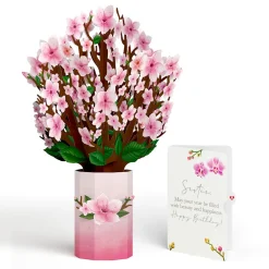 Lovepop Birthday|Cherry Blossom Birthday Bouquet and Sentiment Set for Sister