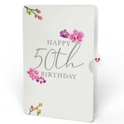 Lovepop Pop-Up Bouquets|Cherry Blossom 50th Birthday Bouquet and Sentiment Set