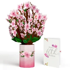 Lovepop Pop-Up Bouquets|Cherry Blossom 60th Birthday Bouquet and Sentiment Set