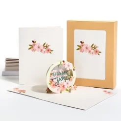 Lovepop Value Packs|Thank You|Cherry Blossom Thank You Box Set (12-Pack): Paperpop® Card