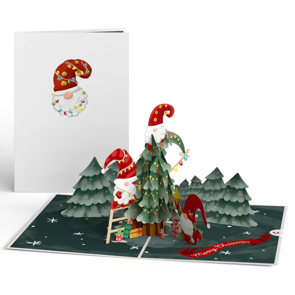 Lovepop Greeting Cards|Christmas 12/25|Christmas Gnomes Pop-Up Card