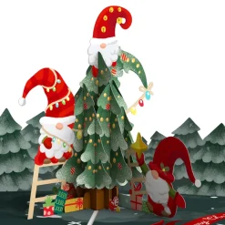 Lovepop Greeting Cards|Christmas 12/25|Christmas Gnomes Pop-Up Card