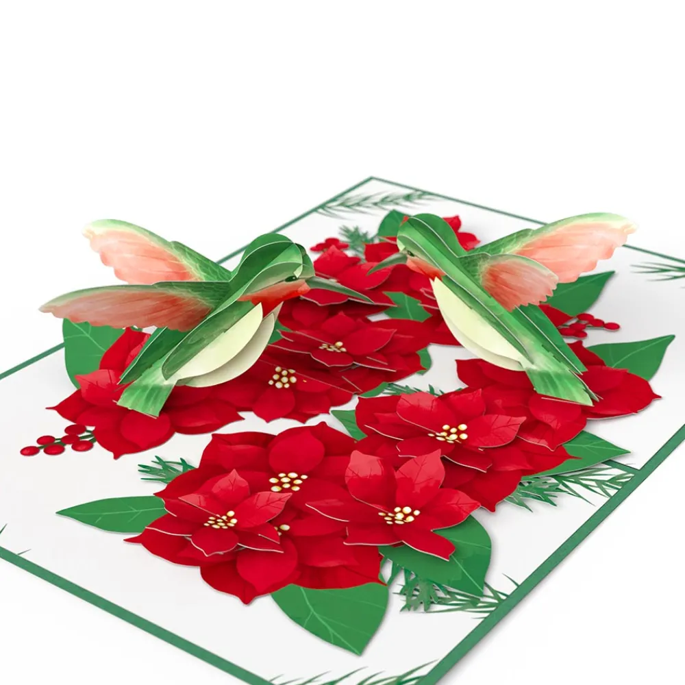 Lovepop Christmas 12/25|Christmas Hummingbirds Pop-Up Card