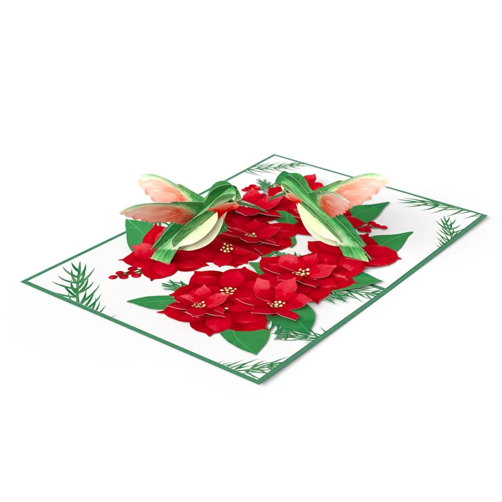 Lovepop Christmas 12/25|Christmas Hummingbirds Pop-Up Card