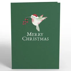 Lovepop Christmas 12/25|Christmas Hummingbirds Pop-Up Card